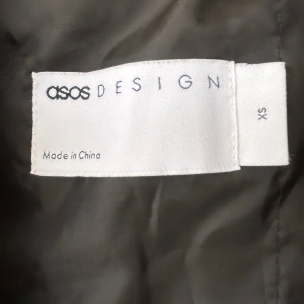 ASOS Brand‎ Unisex Bomber Jacket Black Lined Size XS